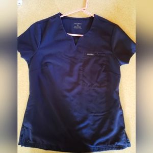 Jaanuu 3 pocket navy scrub top